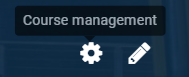 Course management gear icon