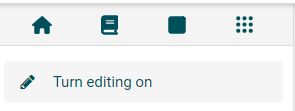 Turn editing on menu setting