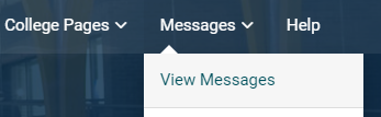 View Messages menu dropdown