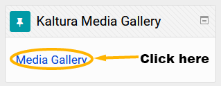 Kaltura Media Gallery block